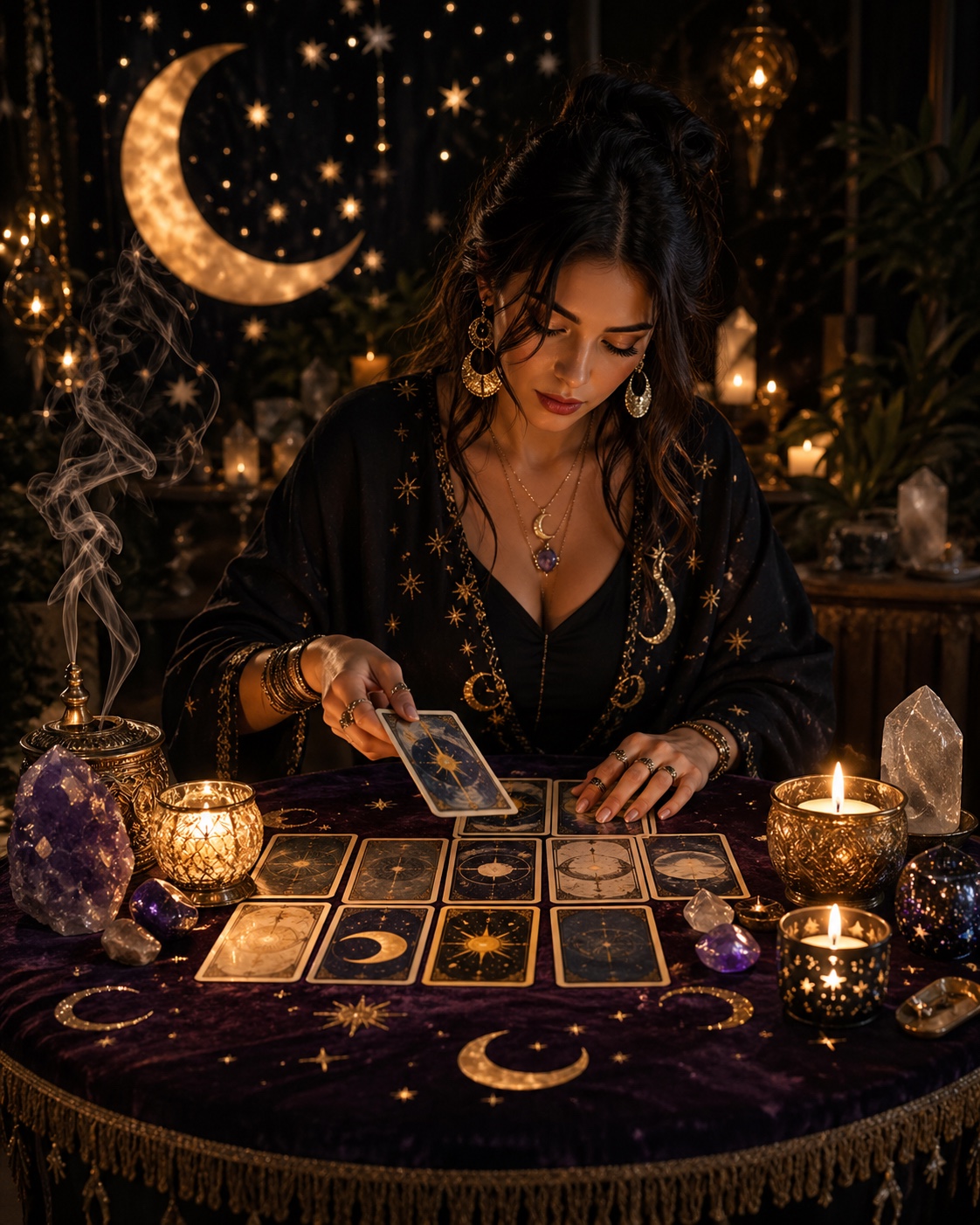 Mili Myztik realizando una lectura